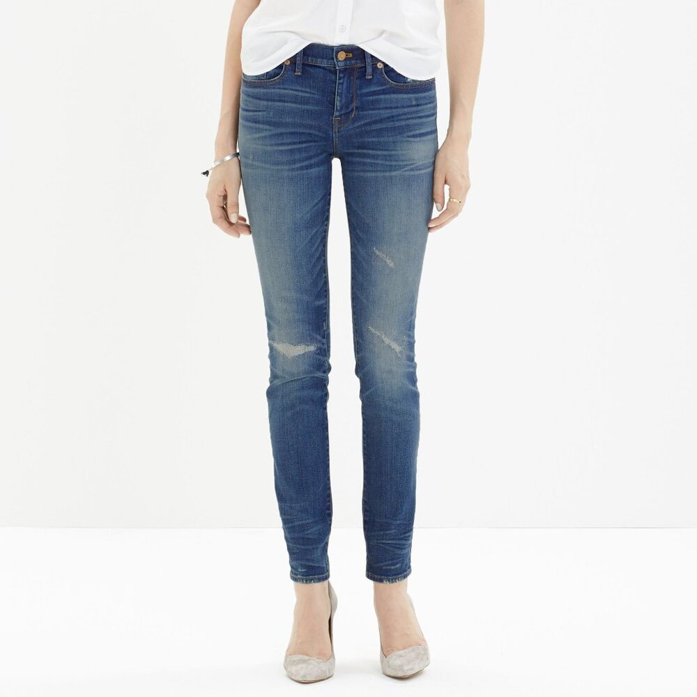 Madewell 9" Skinny Skinny Jeans Rip & Repair Edition, 28